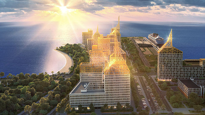 Новый морской фасад: жилой комплекс Golden City